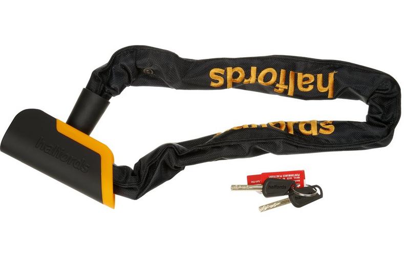 Halfords Chain Bike Lock, 70cm, Key Halfords Chain Bike Lock, 70cm, Key