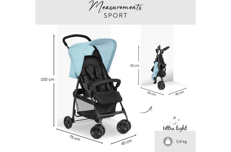 Hauck Sport Pushchair - Blue Hauck Sport Pushchair - Blue