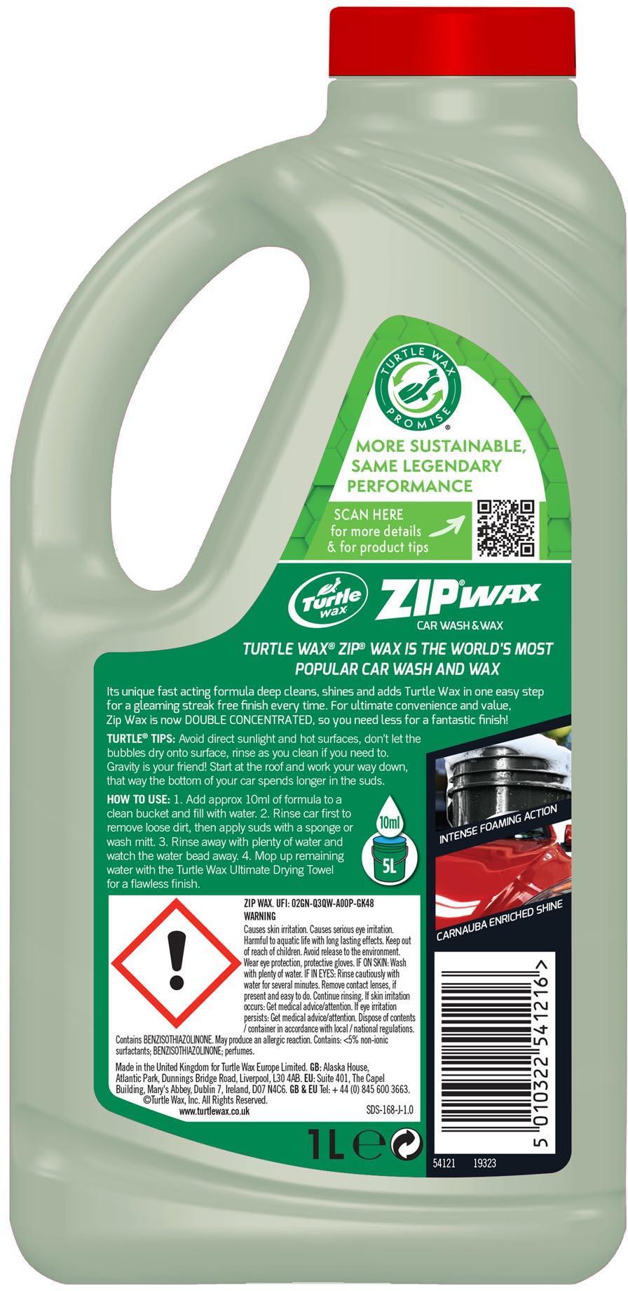 Turtle Wax Zip Wax Double Concentrate 1L