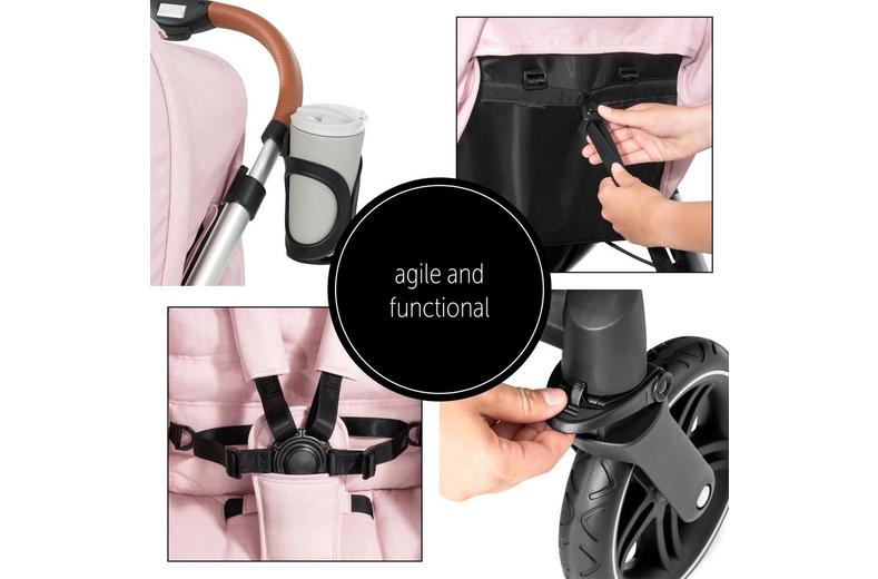 Hauck Uptown Pushchair - Rose Hauck Uptown Pushchair - Rose