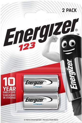 Energizer 123 Lithium Photo Battery - 2 Pack