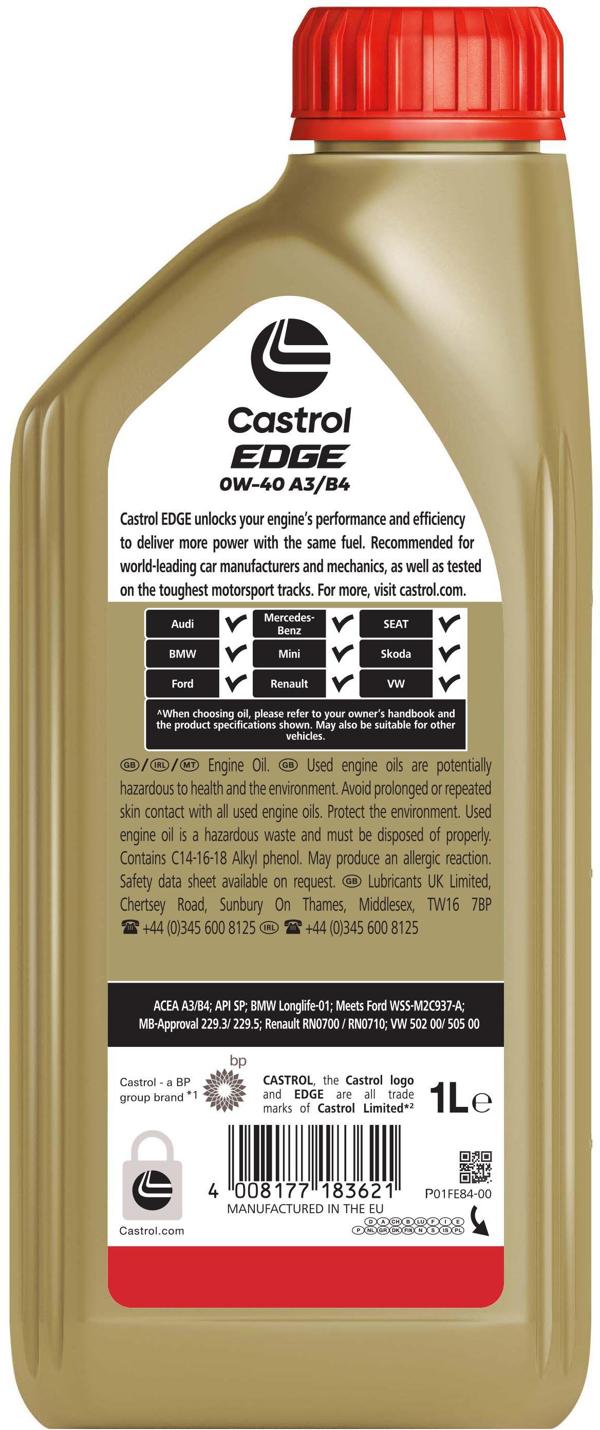 Castrol EDGE 0W-40 1L