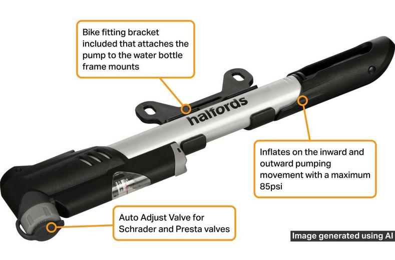 Halfords Dual Action Bike Pump Halfords Dual Action Bike Pump