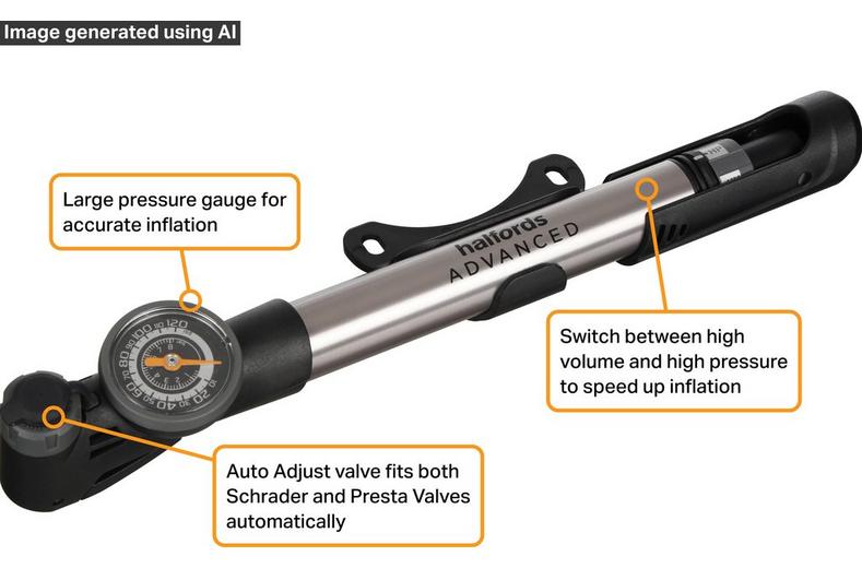 Halfords Advanced High Pressure High Volume Pump Halfords Advanced High Pressure High Volume Pump