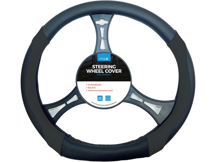 Simply Flat Steering Wheel Cover - Grey