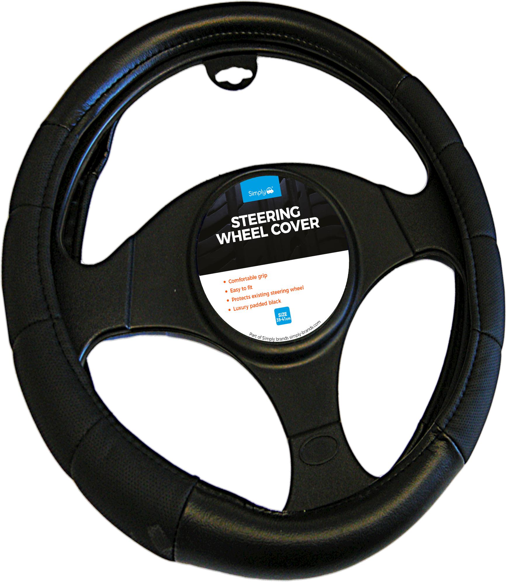 Simply Large/Van Steering Wheel Cover - Black