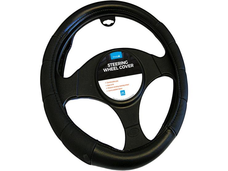 Simply Large/Van Steering Wheel Cover - Black