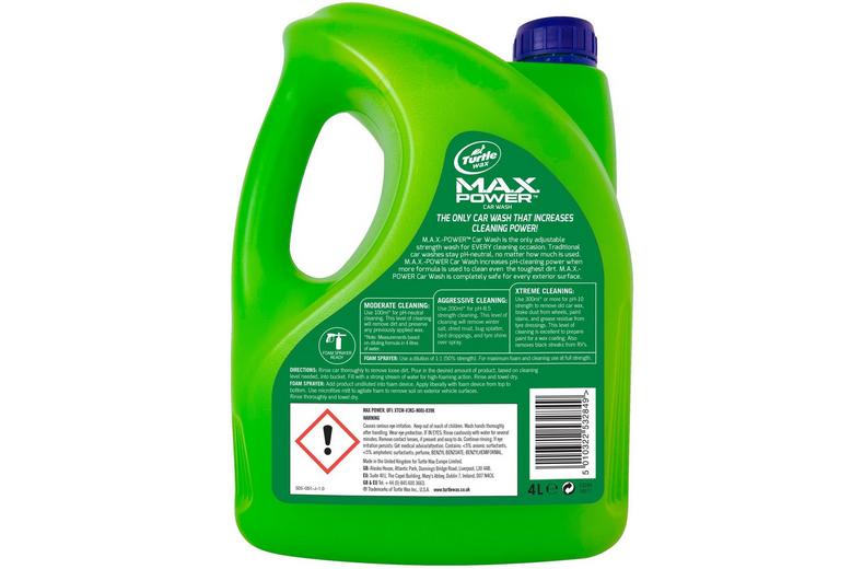 Turtle Wax MAX Power Car Wash 4L Turtle Wax MAX Power Car Wash 4L