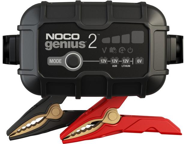 Noco UK Motorcycle Battery charger [Black ] [Automated Charger] GENIUS2X2