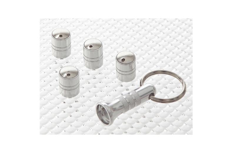 Spinning Anti-Theft Valve Caps Silver Spinning Anti-Theft Valve Caps Silver