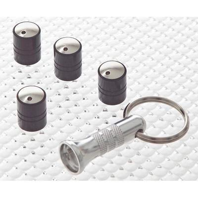 Spinning Anti-Theft Valve Caps Black Spinning Anti-Theft Valve Caps Black