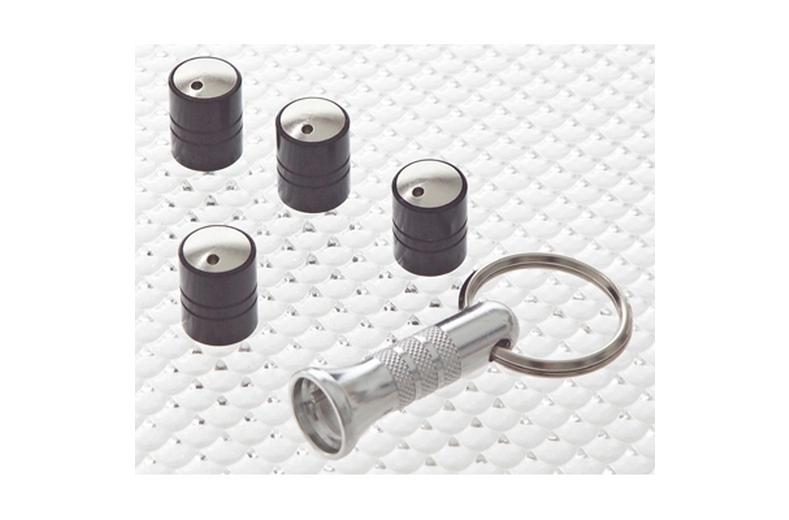 Spinning Anti-Theft Valve Caps Black Spinning Anti-Theft Valve Caps Black