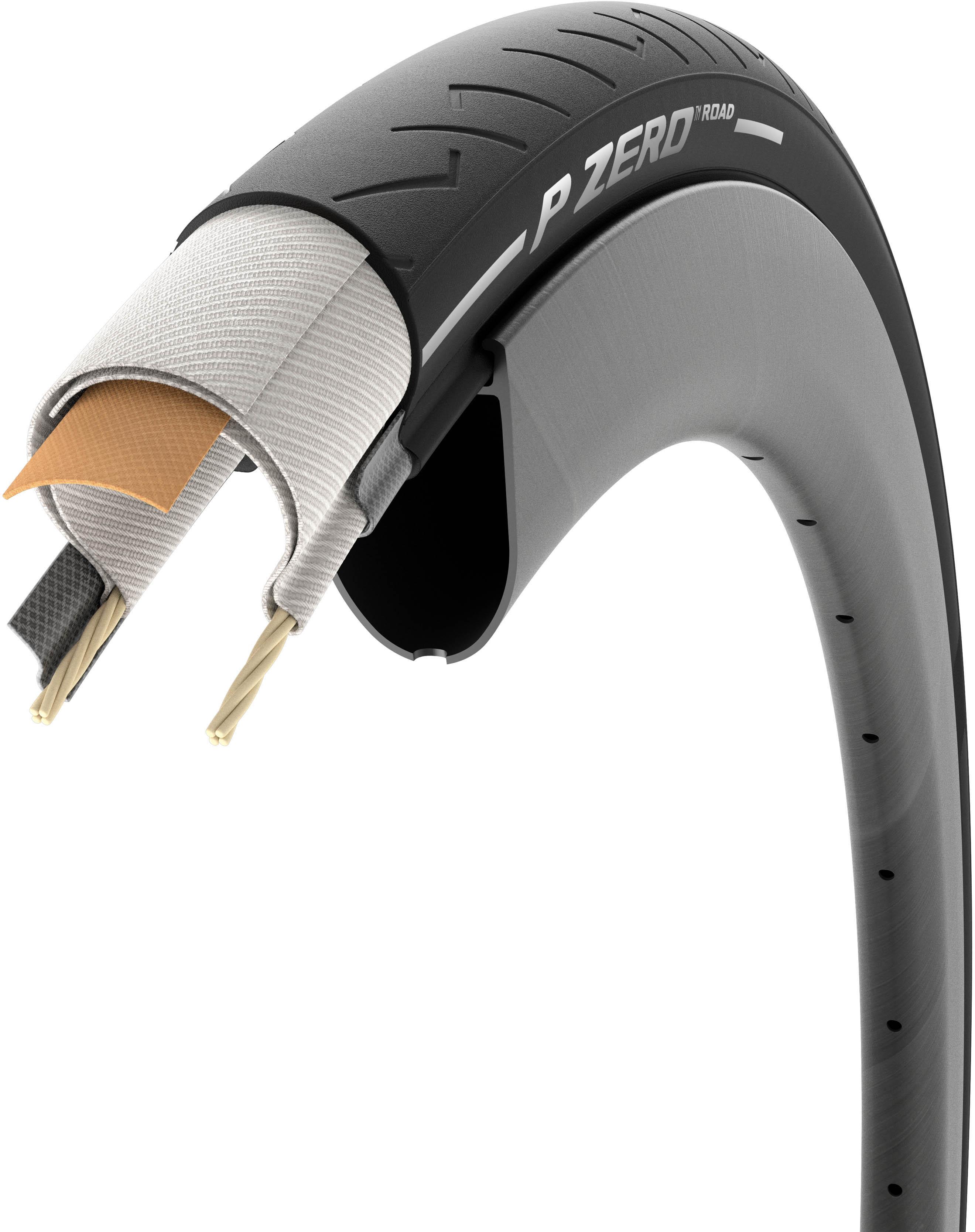 Pirelli P-ZERO Road Clincher Tyre, Black, 700x26c