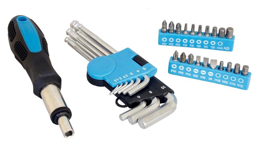 Halfords 30 Piece Ratcheting Screwdriver & Hex Key Set