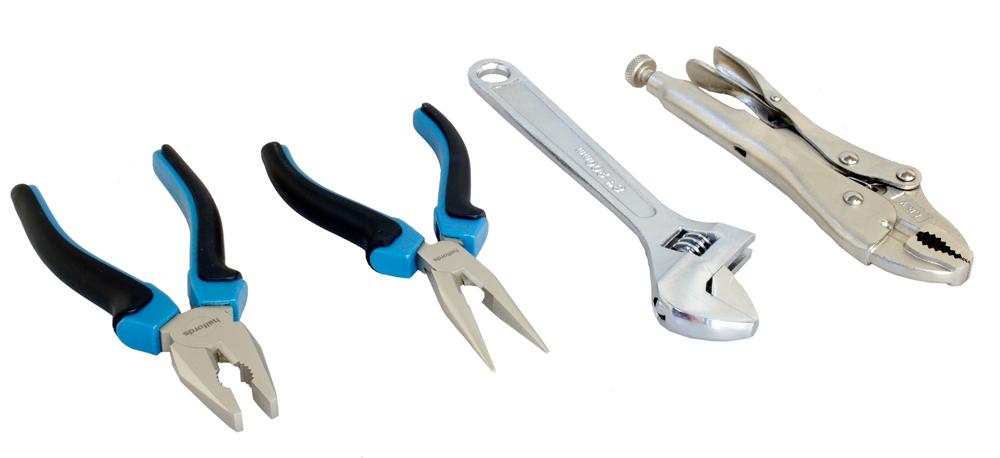 Halfords 4 Piece Pliers & Wrench Set