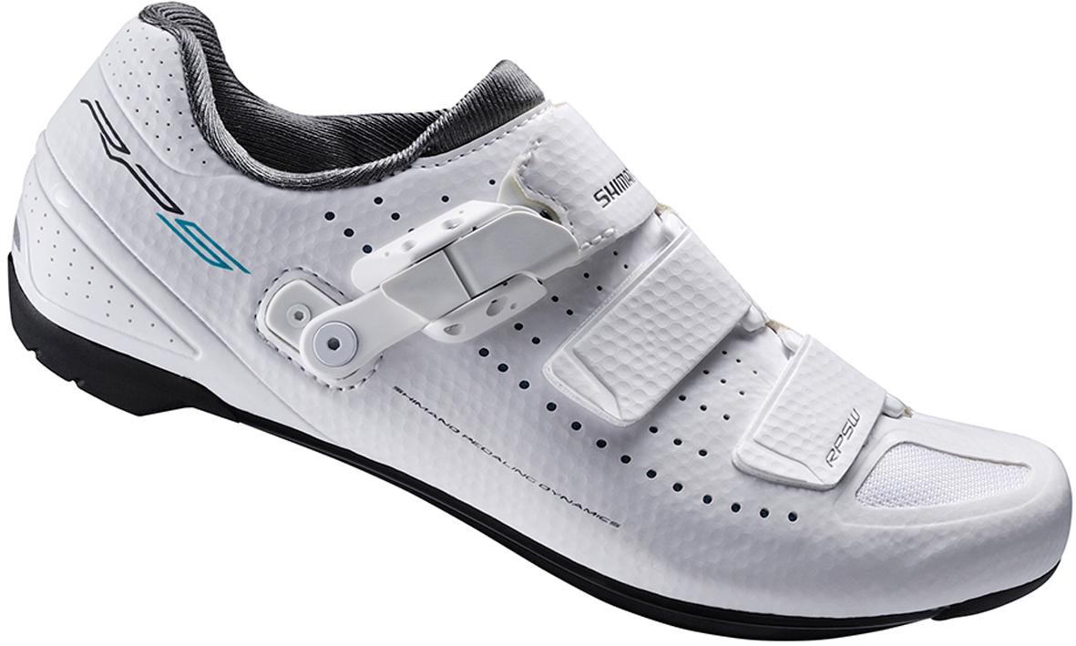 Halfords Shimano RP5 Womens Road Shoes - 37, White | Pricematch, Extra 8% off for BC Members, Free Bike Health Check, Cycle2Work Scheme & 0% APR Finance.