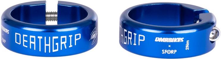 Halfords DMR DeathGrip Collars, Blue | Extra 8% off for BC Members