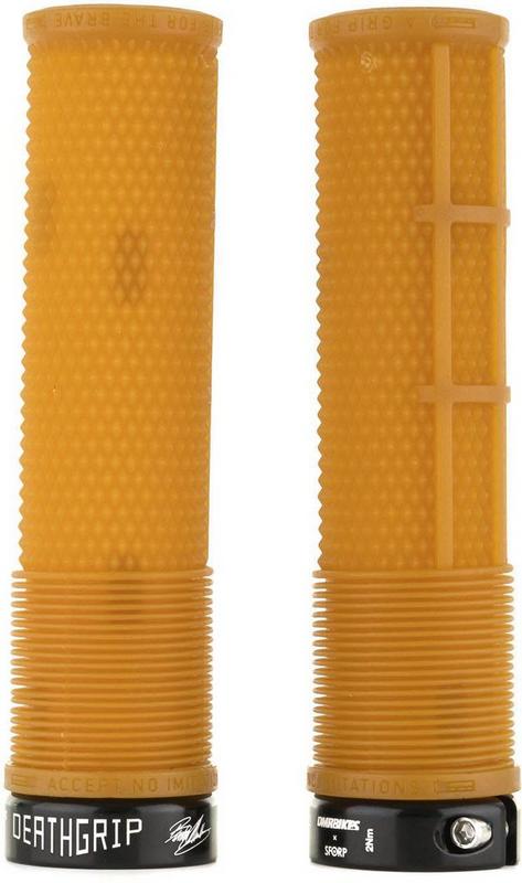 Halfords DMR Dmr Deathgrip Flangeless Firm Grips Gum Thin | Extra 8% off for BC Members