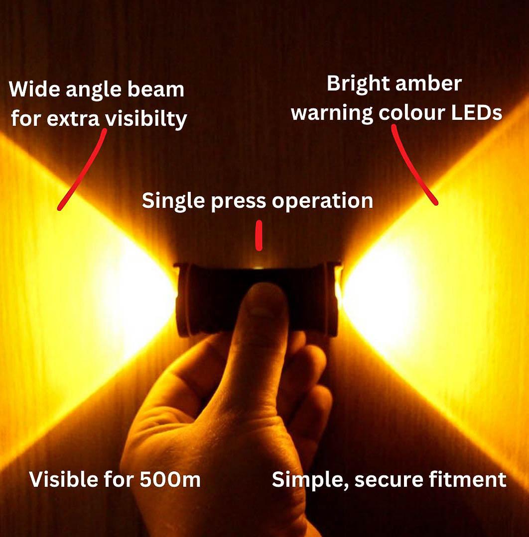 Brightside Bike Lights Amber Side Lights