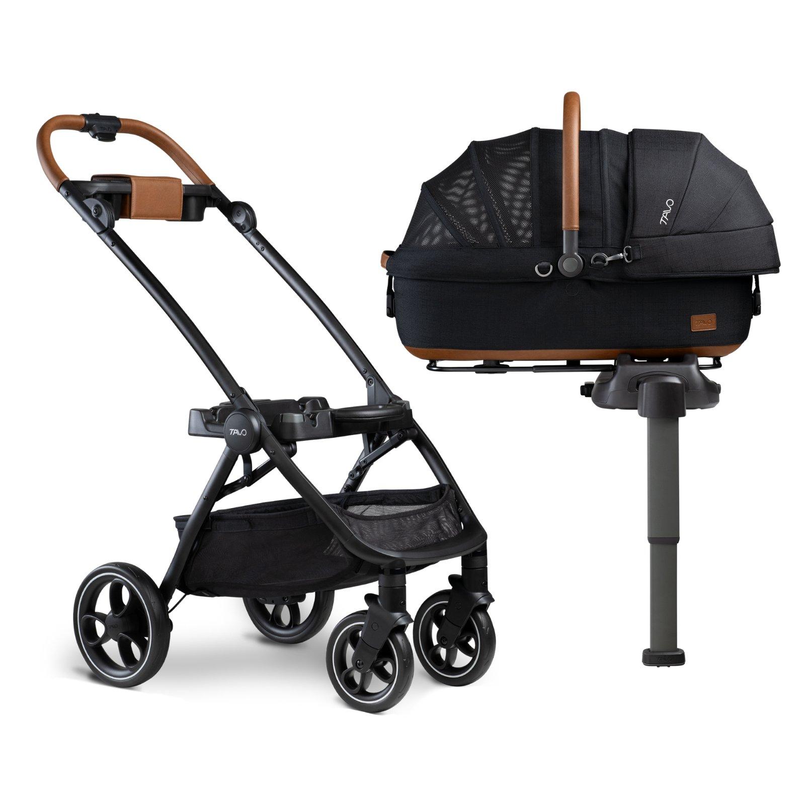 Tavo Maeve Medium Dog Car Seat with Car Seat Base - Rigid Onyx