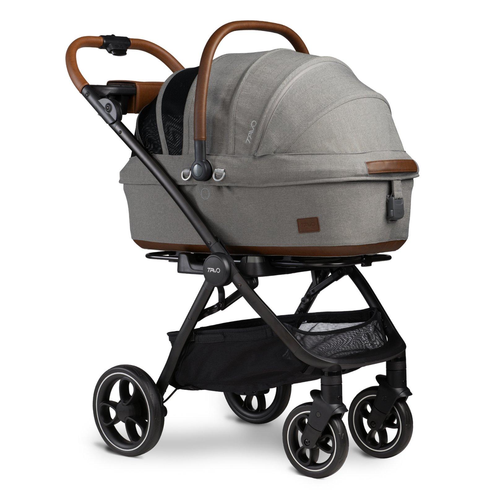 Tavo Maeve Medium Dog Car Seat with Car Seat Base - Rigid Merle