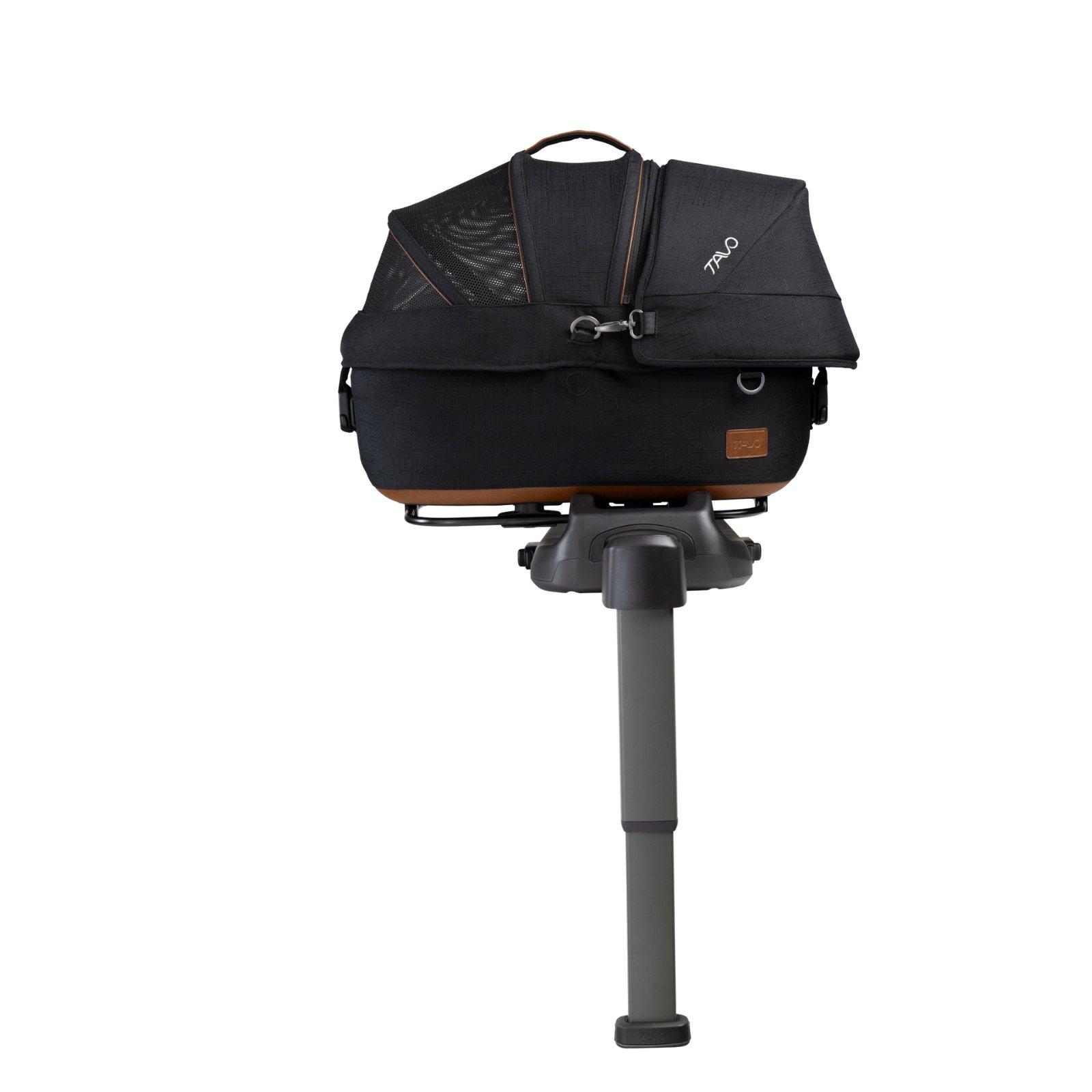 Tavo Maeve Small Dog Car Seat with Car Seat Base - Flex Onyx