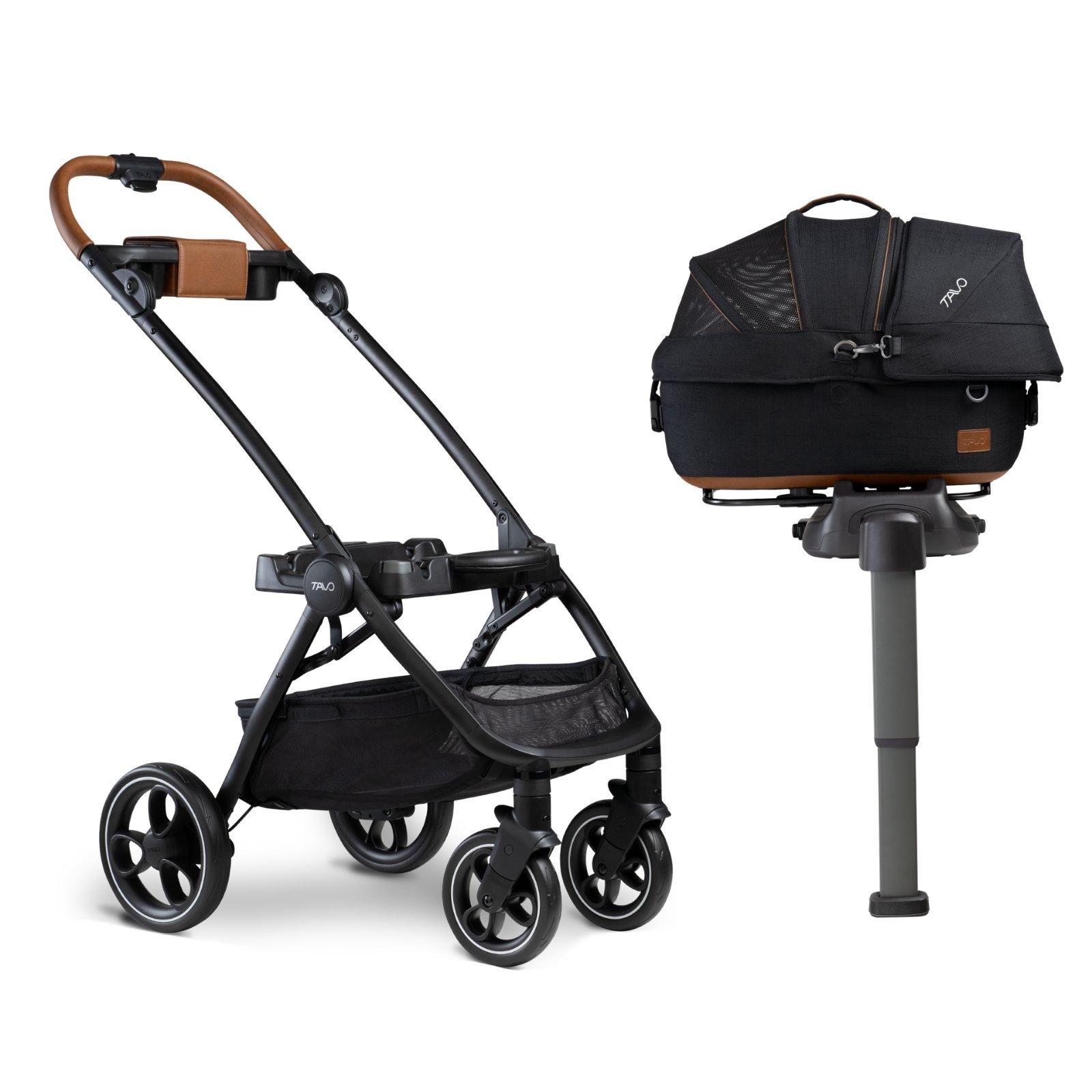 Tavo Maeve Small Dog Car Seat with Car Seat Base - Flex Onyx