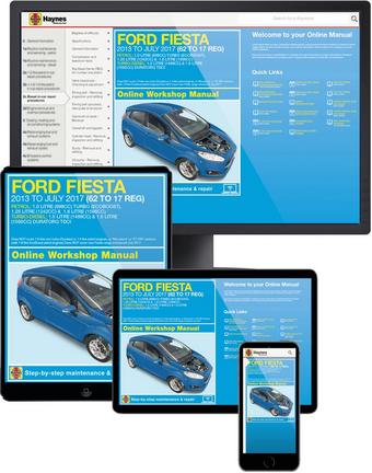 Haynes Online Manual Ford Fiesta 2013-17 - 1 Year