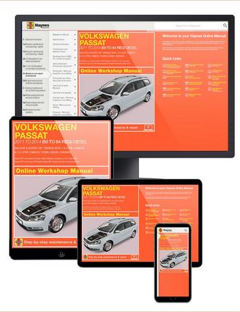 Haynes Online Manual Volkswagen Passat 2011-14 - 1 Year