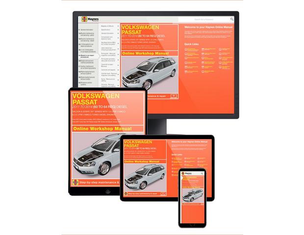 Haynes Online Manual Volkswagen Passat 2011-14 - 1 Year