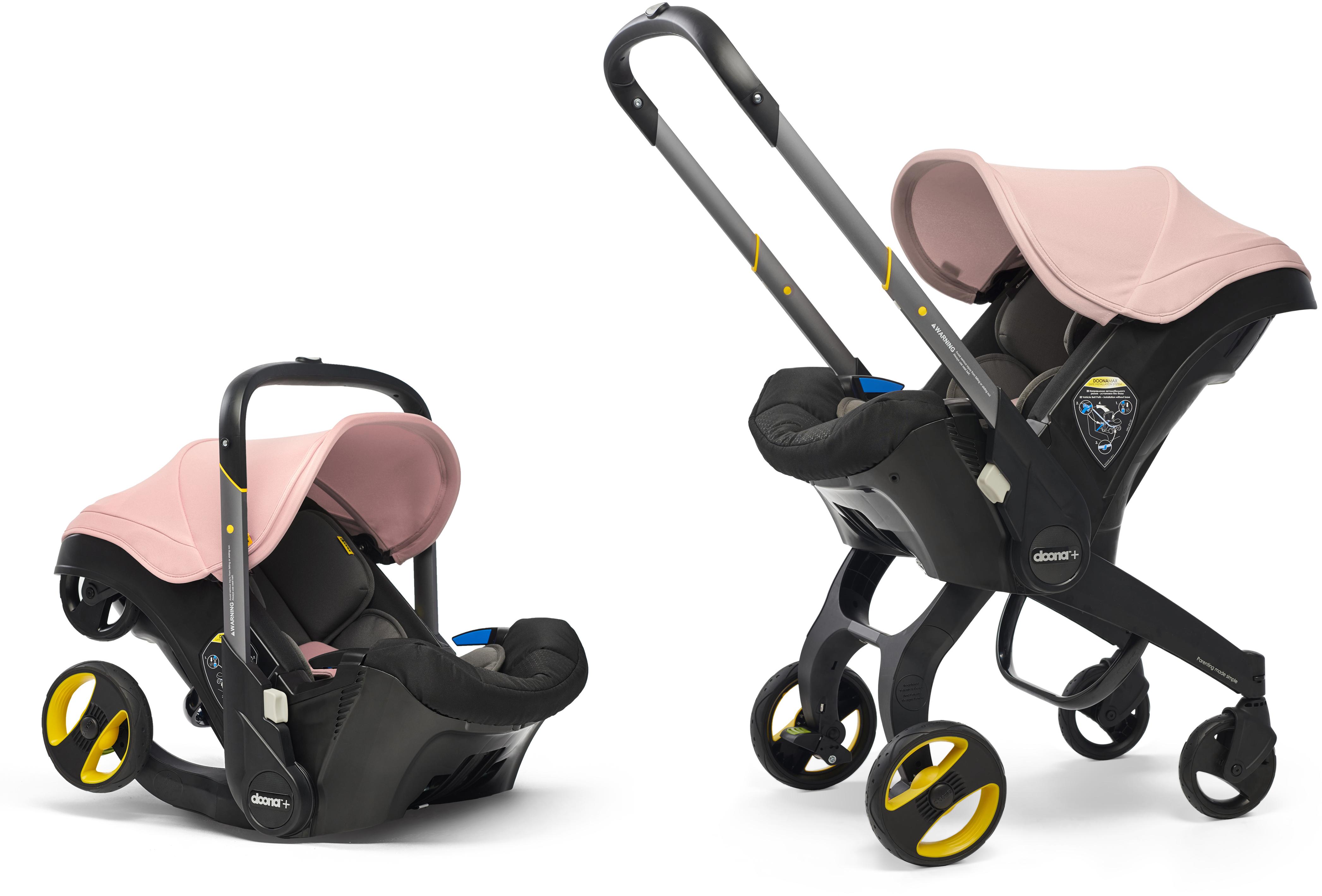 Image of Doona+ Infant Car Seat And Stroller Travel System - Blush Pink