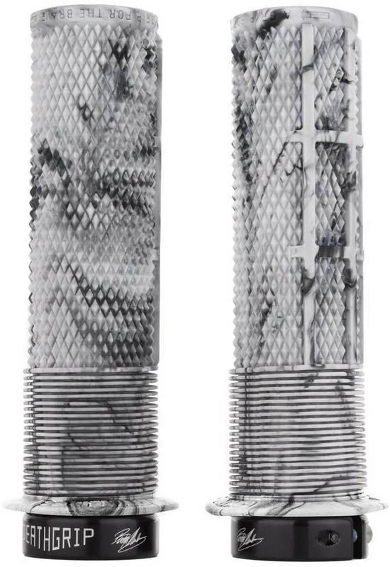 Halfords DMR DeathGrip Flange Grips Snow Camo Thin | Extra 8% off for BC Members
