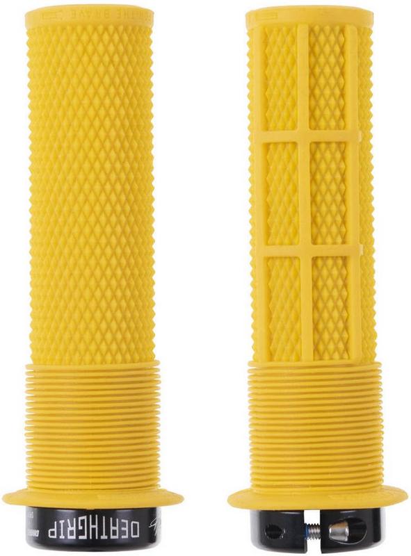 Halfords DMR Dmr Deathgrip Flange Grips Gul Yellow Thin | Extra 8% off for BC Members