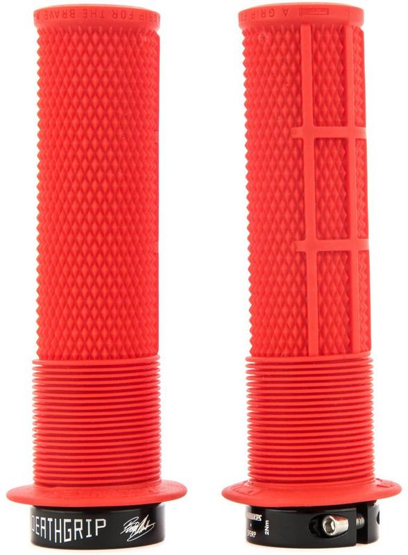 Halfords DMR Dmr Deathgrip Flange Grips Red Thick | Extra 8% off for BC Members