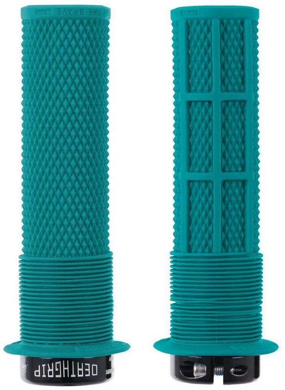 Halfords DMR Dmr Deathgrip Flange Grips Turquoise Thick | Extra 8% off for BC Members