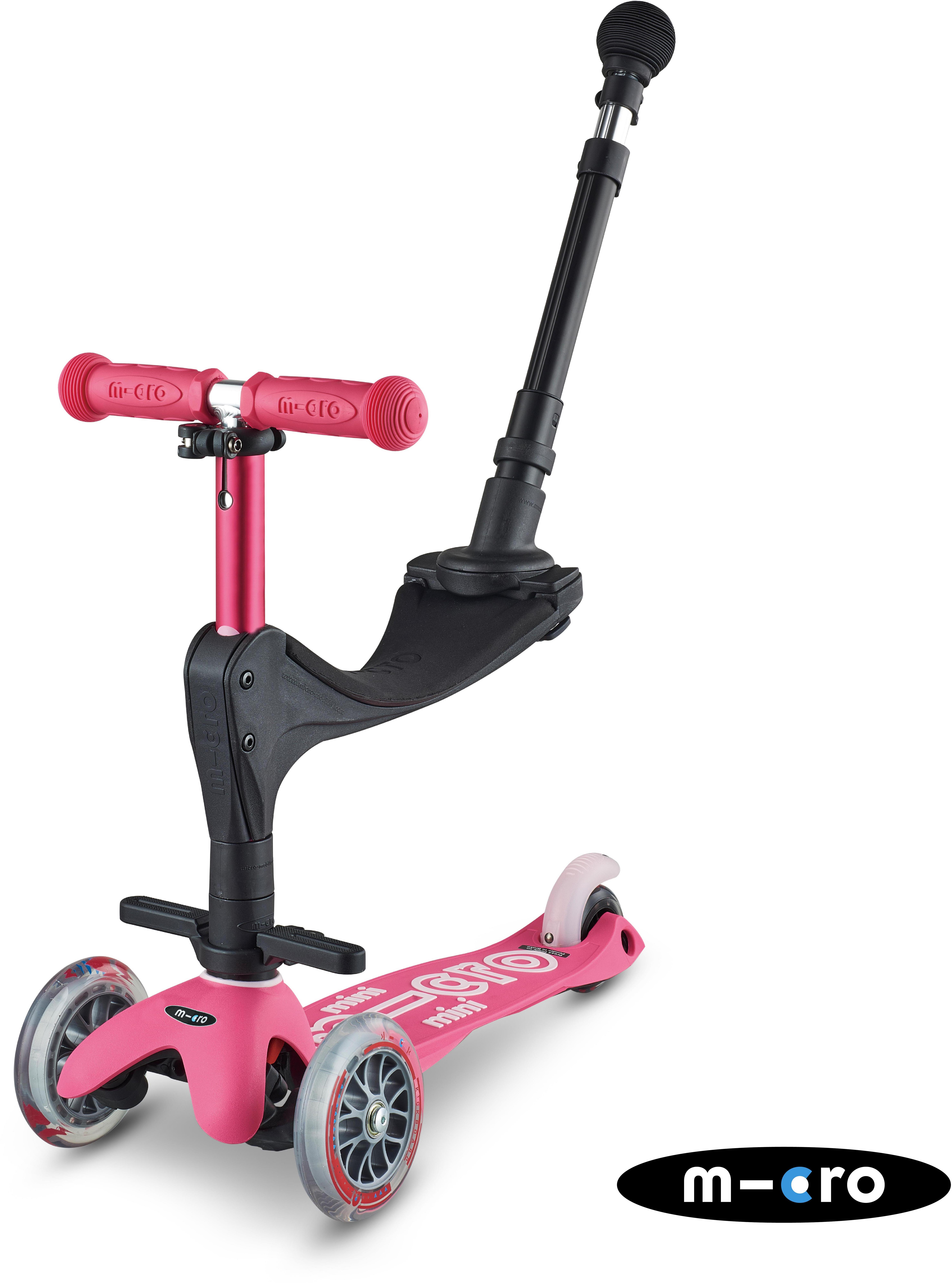 Mini Micro 3in1 Ride on Scooter Pink: 12 Month +