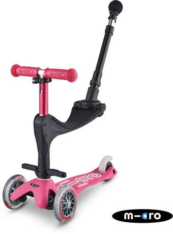 Mini Micro 3in1 Ride on Scooter Pink: 12 Month +