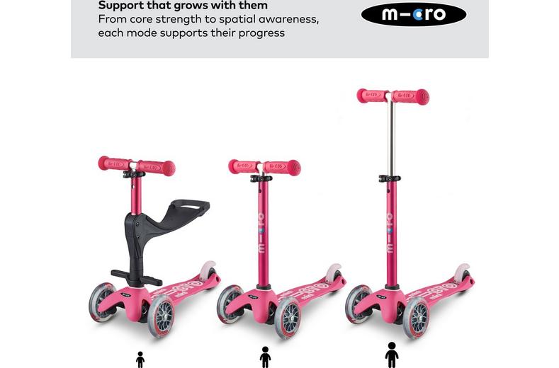 Mini Micro 3in1 Ride on Scooter Blue: 12 Month + Mini Micro 3in1 Ride on Scooter Blue: 12 Month +