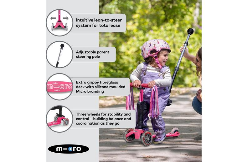 Mini Micro 3in1 Ride on Scooter Blue: 12 Month + Mini Micro 3in1 Ride on Scooter Blue: 12 Month +
