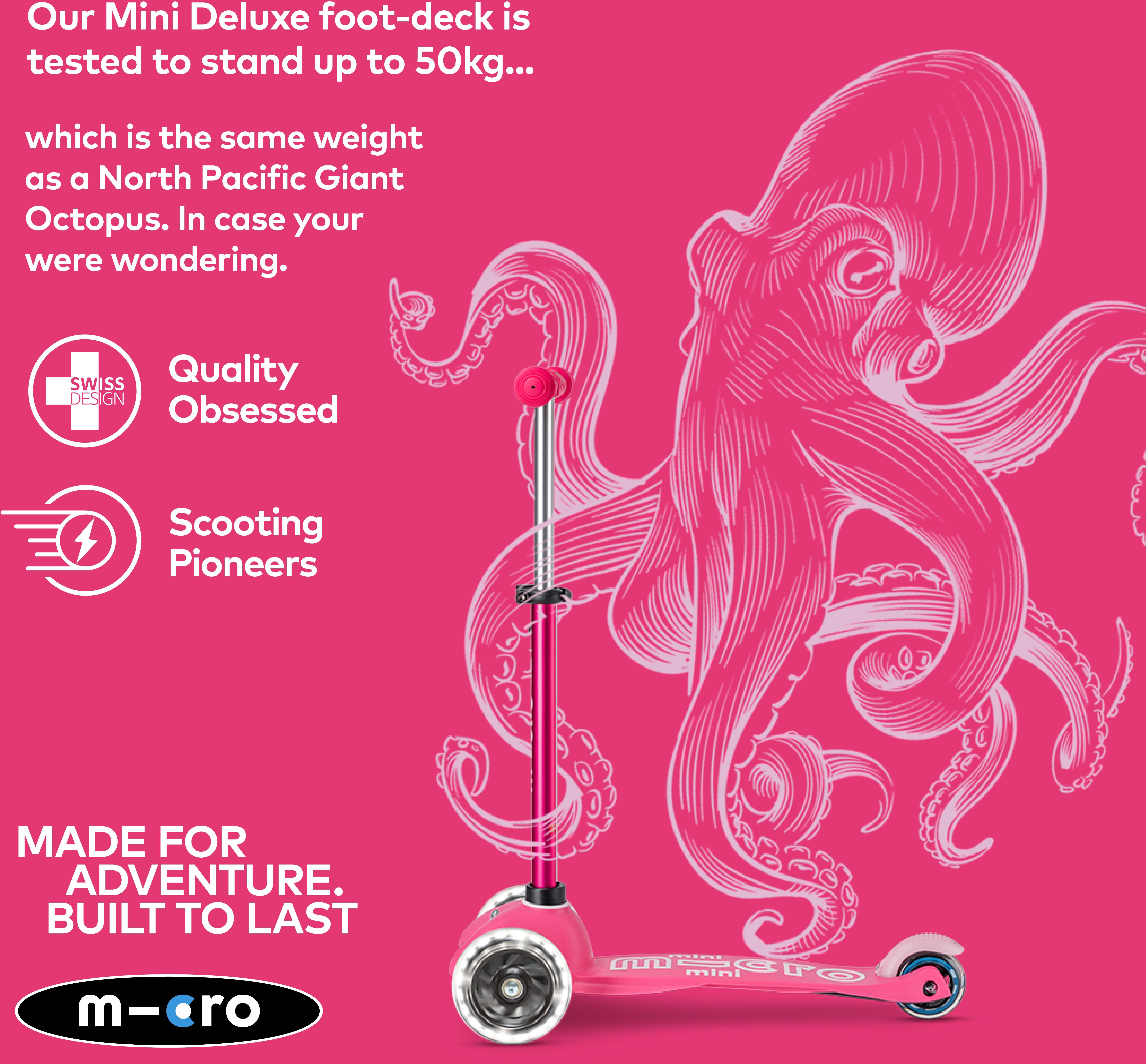 Mini Micro 3in1 Ride on Scooter Pink: 12 Month +