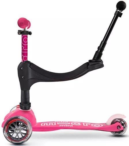 Mini Micro 3in1 Deluxe Plus Pink Kids Scooter
