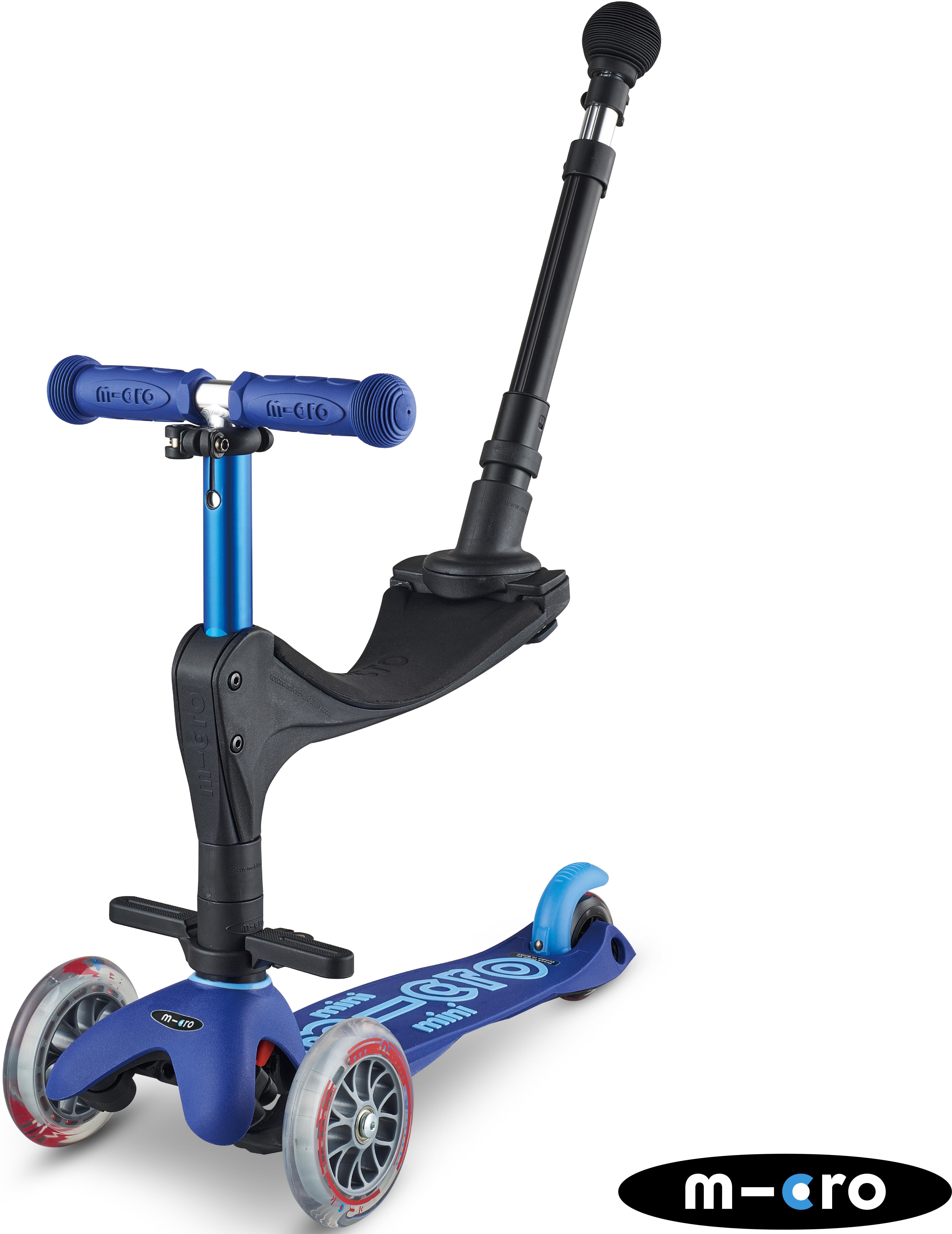 Halfords Mini Micro 3in1 Deluxe Plus Blue Kids Scooter | Pricematch, Extra 8% off for BC Members, Free Bike Health Check, Cycle2Work Scheme & 0% APR Finance.