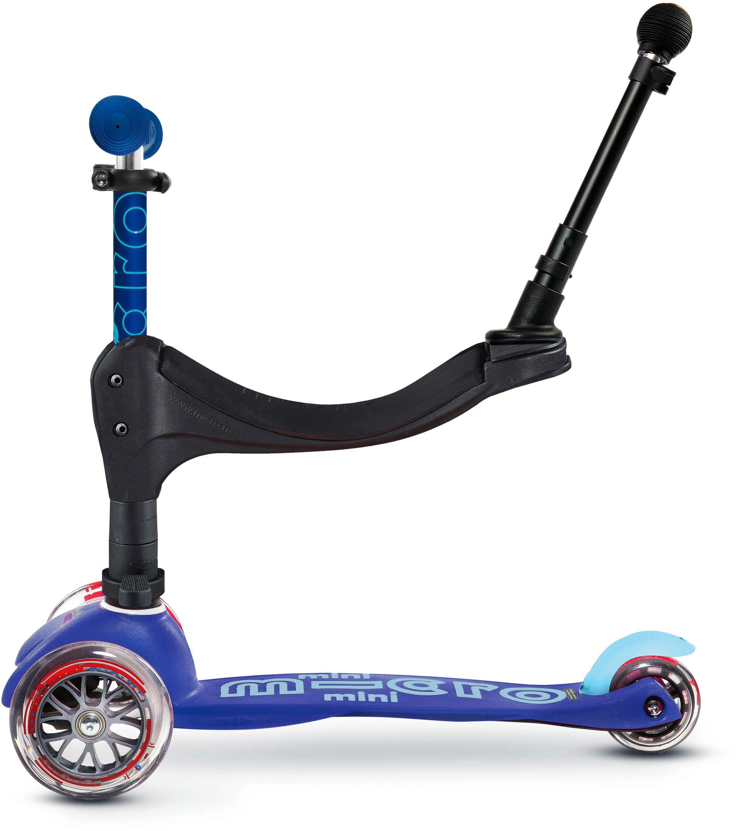 Mini Micro 3in1 Deluxe Plus Blue Kids Scooter