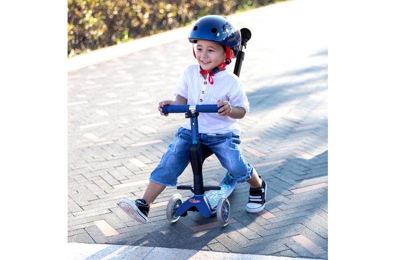 Mini Micro 3in1 Deluxe Plus Blue Kids Scooter Mini Micro 3in1 Deluxe Plus Blue Kids Scooter