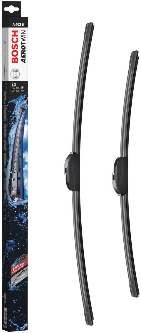 Bosch A402S Wiper Blades - Front Pair
