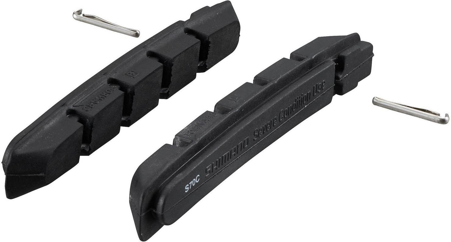 Halfords Shimano S70C Xt V-Brake Inserts For Alloy Rims, 1 Pair | Extra 8% off for BC Members