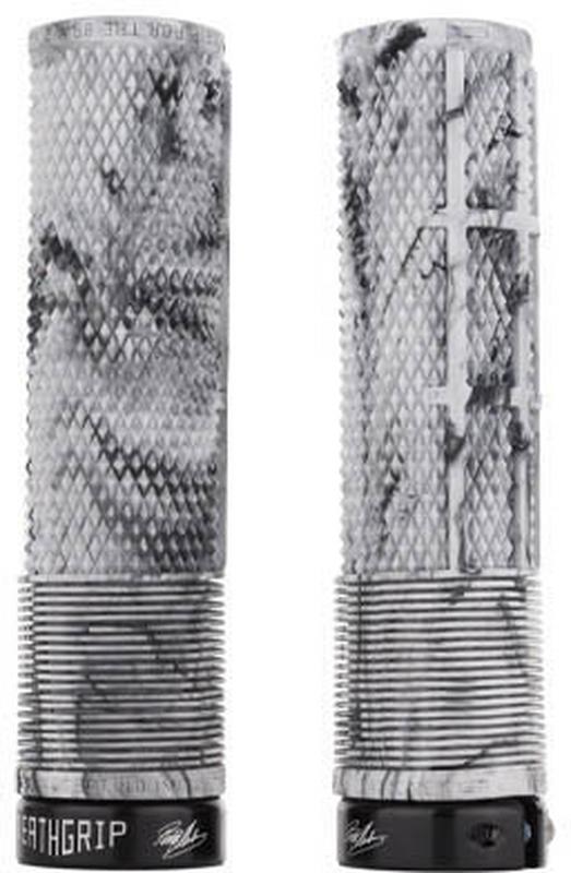 Halfords DMR Dmr Deathgrip Flangeless Grips Snow Camo Thick | Extra 8% off for BC Members