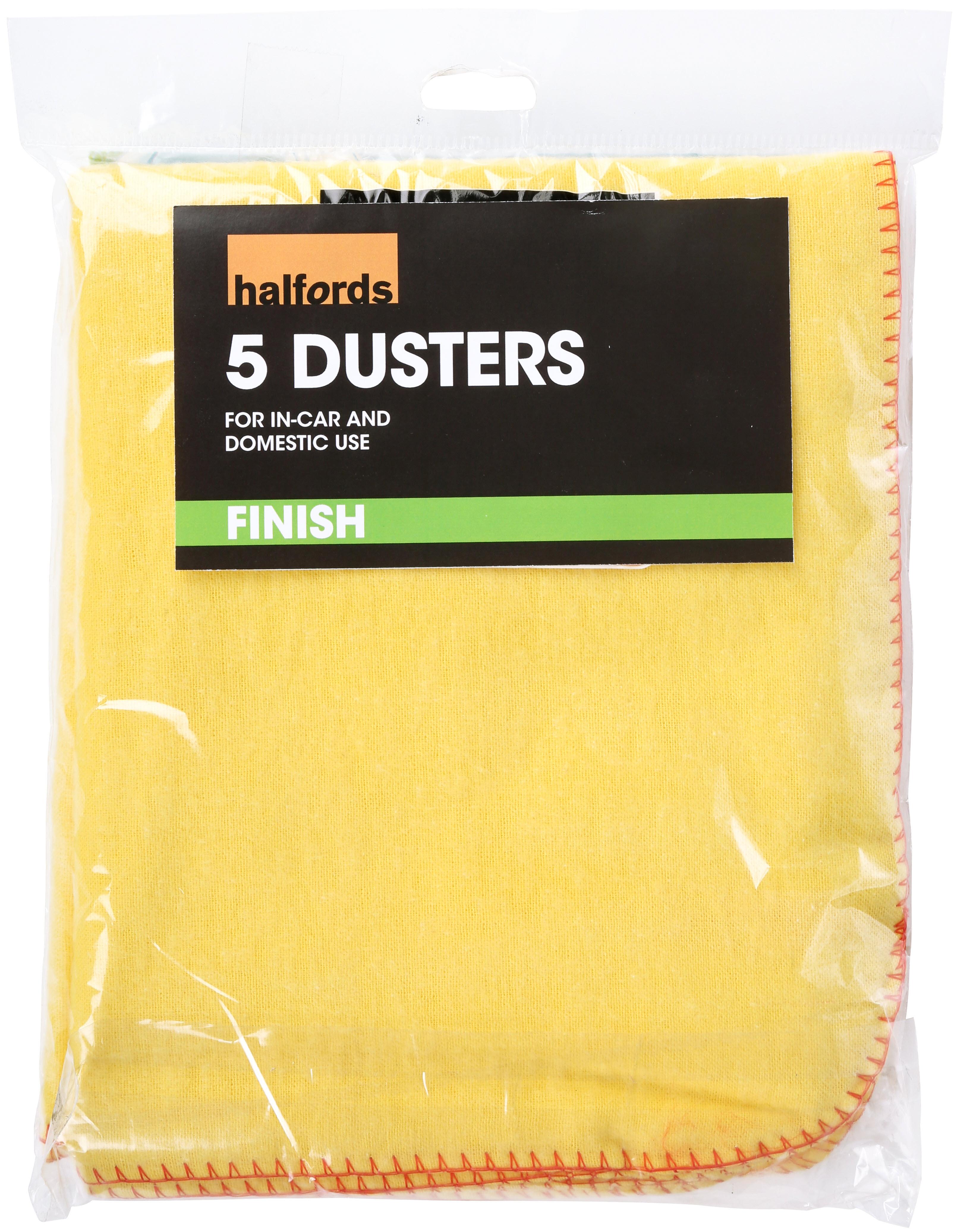 Halfords Dusters (Pack Of 5)