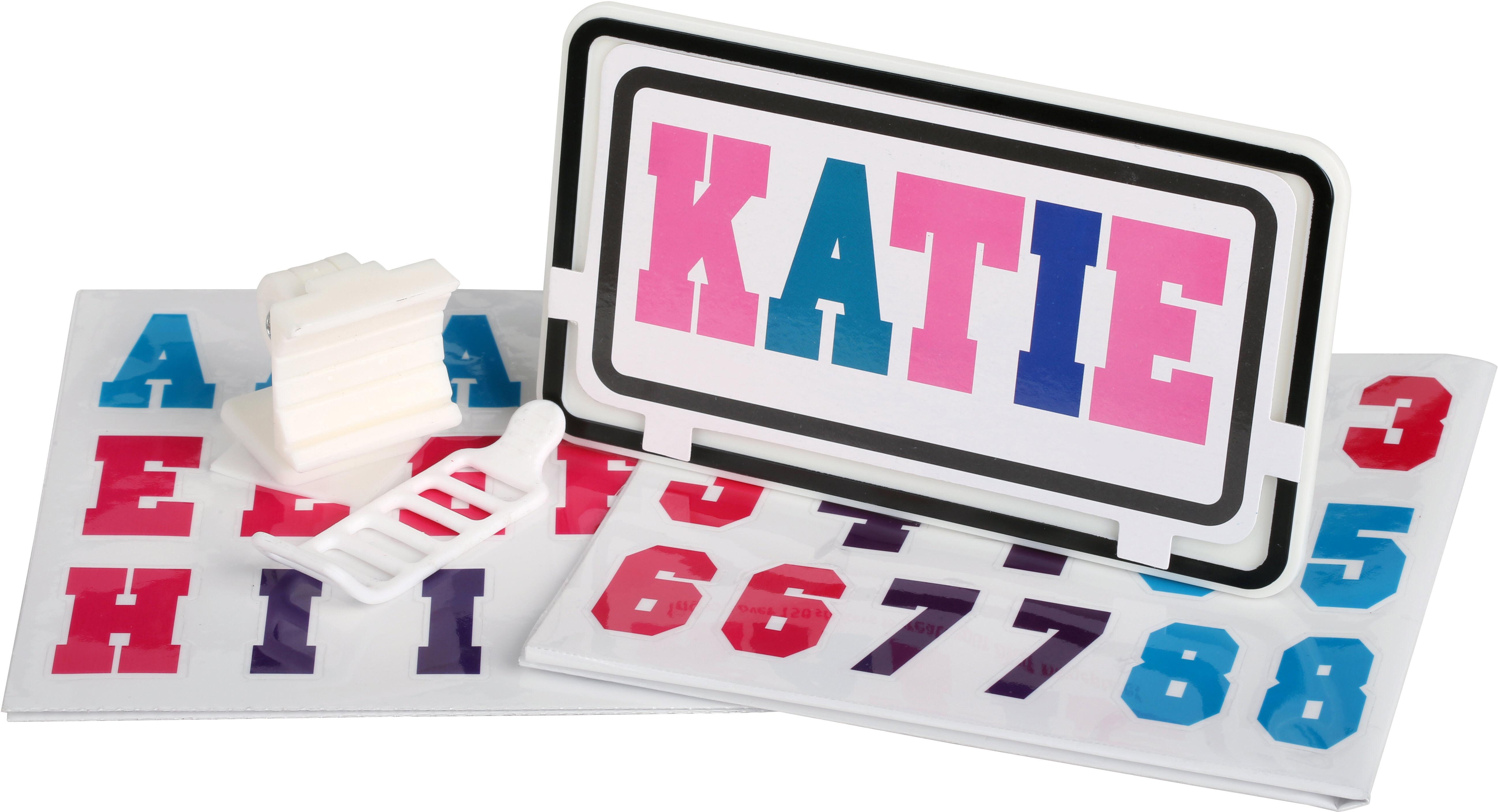 Halfords Essential Kids Bike Number Plate - Pink/Blue/Purple