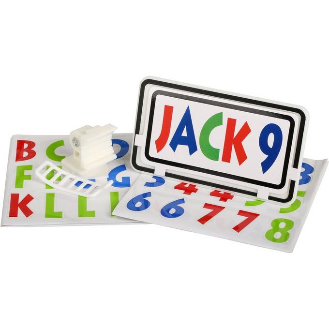 Details about   Set of 3 PERSONALISED NOVELTY KID BIKE MINI NUMBER PLATE LICENCE SIGN 14cm X 6cm